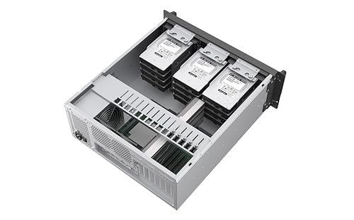 Image of Rosewill 4U Rackmount Server Chassis | Expands to 12 x 3.5 HDD | Massive ATX & PCIe Compatibility | 2X 120mm PWM Fans + 2X 80mm PWM Fans | USB 3.2 Type-C | RSV-R4012