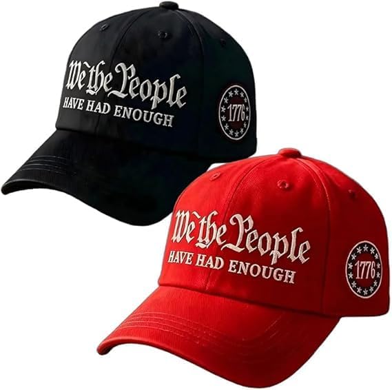We The People Hat, We The People Have Had Enough Hat for Men, Adjustable Retro 250th Anniversary USA Baseball Cap