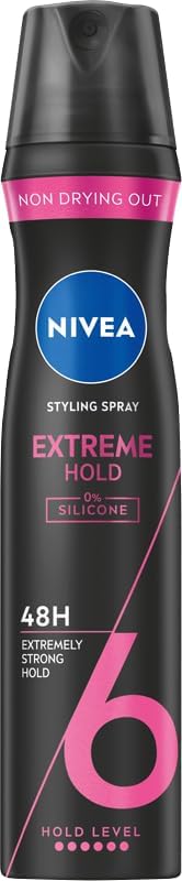 NIVEA Extreme Hold Pielęgnujący lakier do włosów, 250 ml