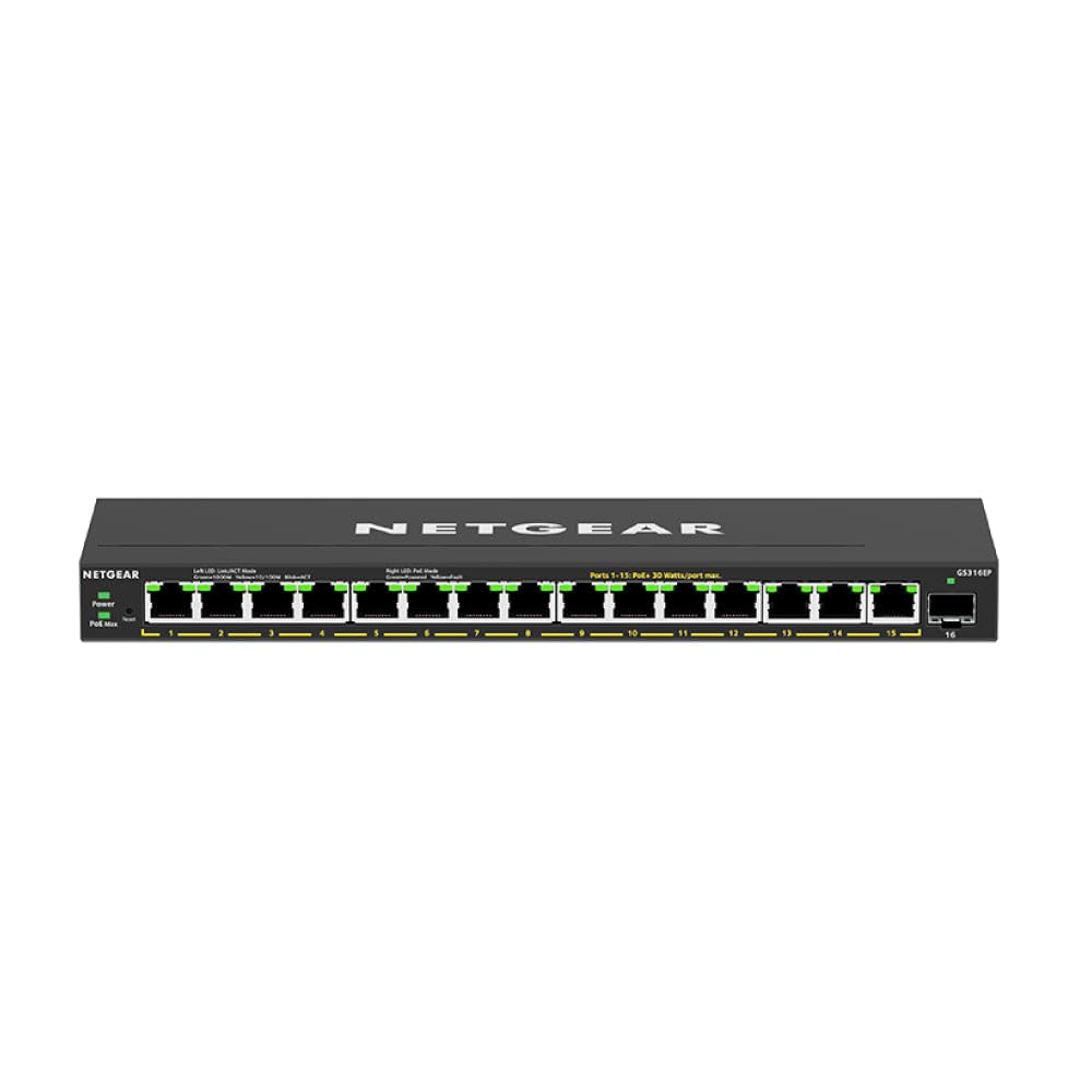NETGEAR 16-Port PoE Gigabit Ethernet Plus Switch (GS316EP
