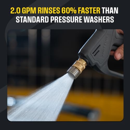 Image of Active 2.0 Electric Pressure Washer (Tool only) - 2.0 GPM high Pressure Washer for DIY at Home car wash, Detailing and Other Cleaning transformations with 1800 Peak PSI