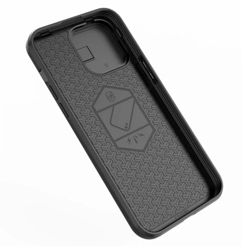 Image of SHINESTAR Tough Armor iPhone 14 Pro Max Bumper Back Case Cover | Ring Holder & Sliding Camera Shield Cover | 360 Degree Protection Back Case Cover for Apple iPhone 14 Pro Max (Black)