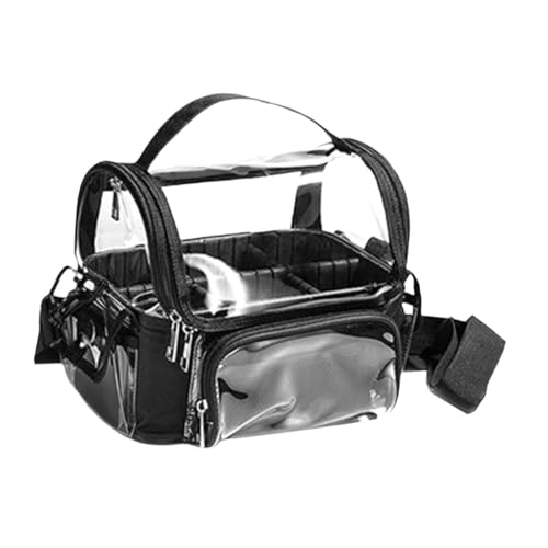 Trousse de toilette transparente étanche grand volume pour flacons et maquillage