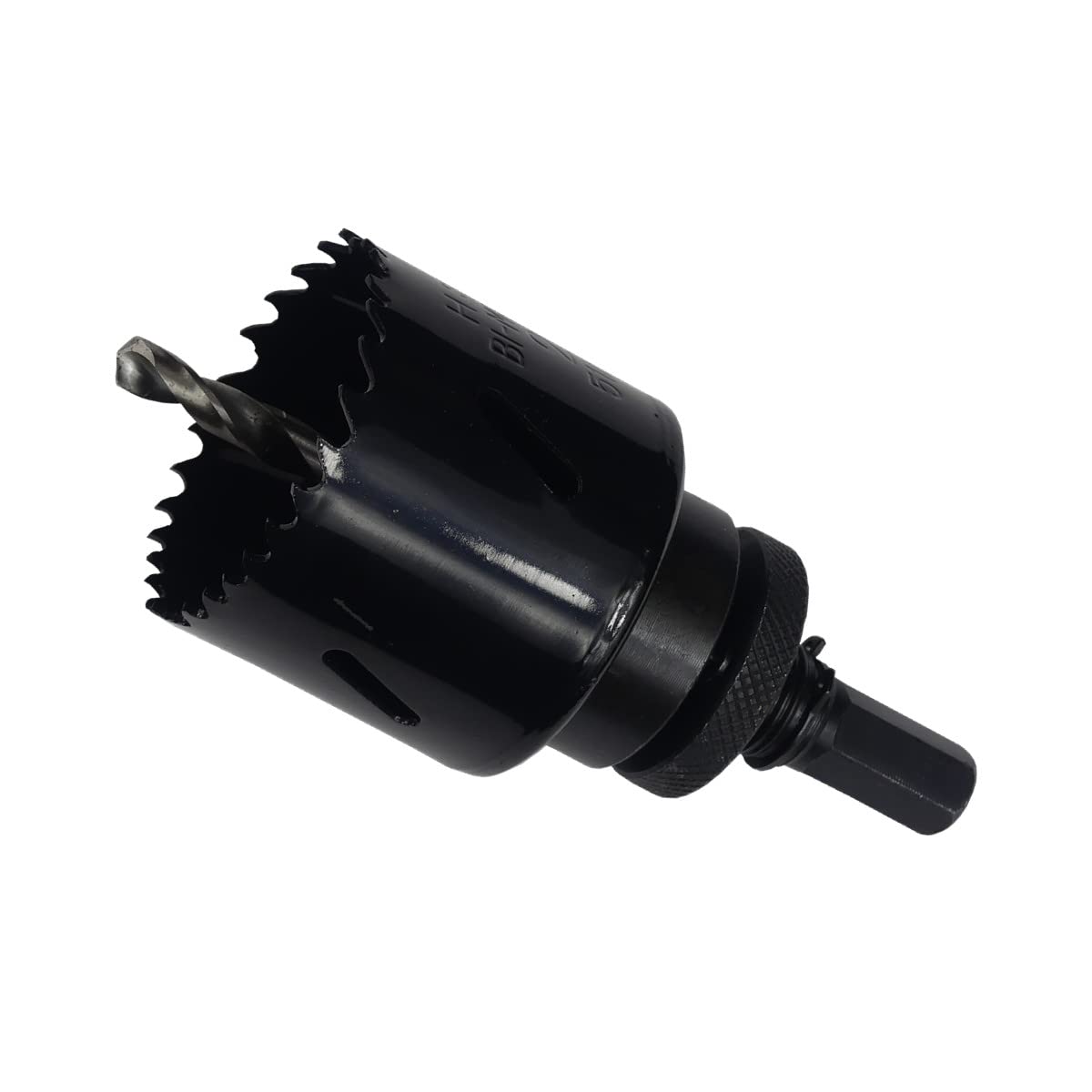 Sierra de corona Ø43 mm HSS-Bi-Metall Broca de lata, corona de perforación, sierra circular con adaptador Bohrfux.