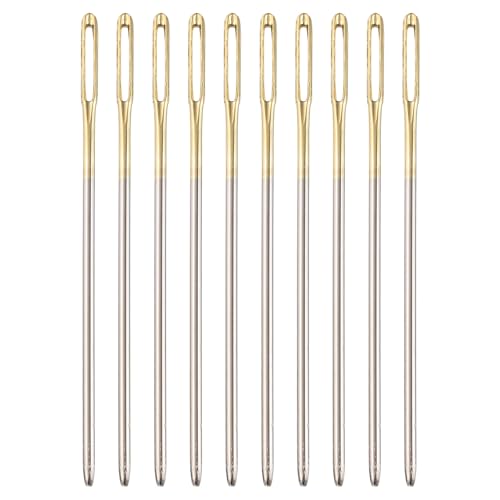 uxcell 50Pcs Large Eye Needles, 2.05' 1.25mm High...