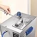DZQ 2 in 1 Jewelry Steam & Ultrasonic Cleaner, 1200W Steam at 135°C, 40W Ultrasonic, 2L SUS304 Tank, 5KG Adjustable Pressure, Beaker, Funnel, Tweezers & Removable Steam Nozzle Included