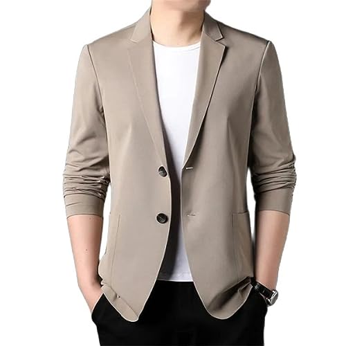 New Men's Suit Jacket Ultra-Thin Breathable High Elastic Lightweight Ice Silk Sun Protection Casual Suit Jacket2