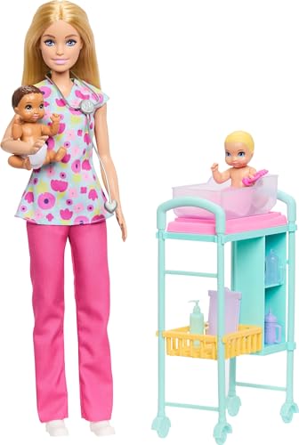 Barbie Careers Baby Doctor Themed Doll and Playset - image 5