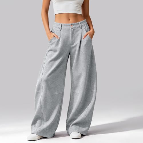 SdGgsgv Barrel Leg Sweatpants Women Business Casual Office Work Pants - image 2