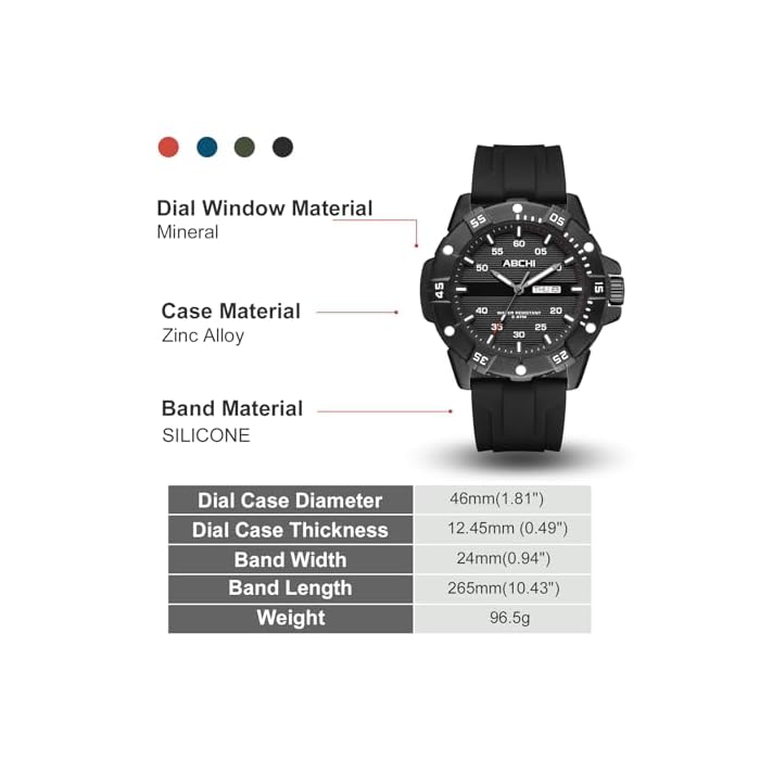 findtime Relojes deportivos para hombre, táctico, impermeable, militar, luminoso, calendario, correa de lona de silicona, reloj analógico para exteriores - Imagen 7
