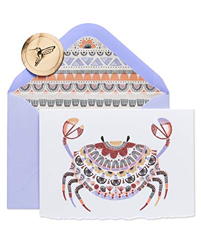 Image of Papyrus Blank Cards with Envelopes, Crab (8-Count)