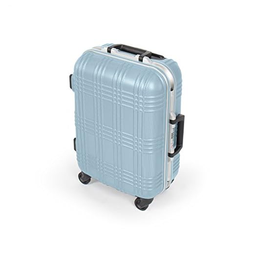 MasterGear hårt fodral med aluminiumram, väska med 4 rullar (360 grader), vagn, resefodral, ABS, TSA, S (handbagage mått) M-L, stapelbar