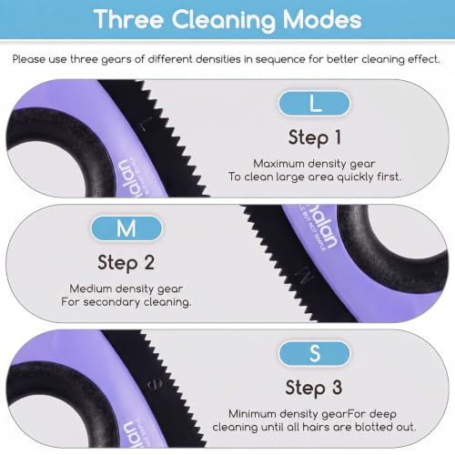 Image of Analan Mini Pet Hair Remover for Car Detailing Dog Hair Tool Brush(Purple)