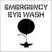 National Marker Corp. PMS227 Emergency Eye Wash Plant Marking Stencil
