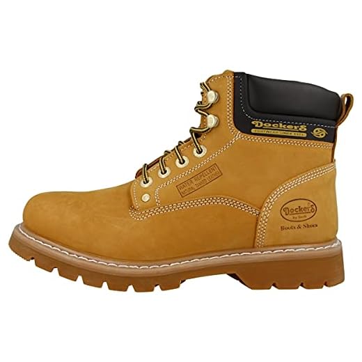Dockers 23da004, Botas Militar Hombre, Amarillo (Golden Tan 910), 42 EU