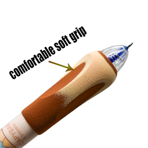 12 bolígrafos borrables ergonómicos de tinta azul miniatura 2