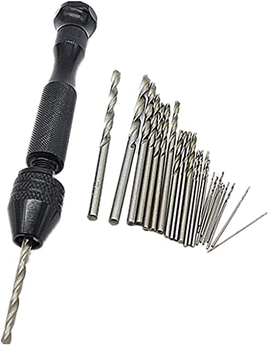 Image of YADAV 20 Pcs Mini Micro Twist Drill Bits 0.5Mm-3Mm W /Aluminum Hand Drill Keyless Chuc