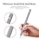AHASTYLE Apple Pencil 1 Silikonhülle Ärmel Anti-Rutsch Schutzhülle Haut [Kabel Adapter Tether Hinzugefügt] Kompatibel mit Apple Pencil 1st Erzeugung (1 Pack, Grau)