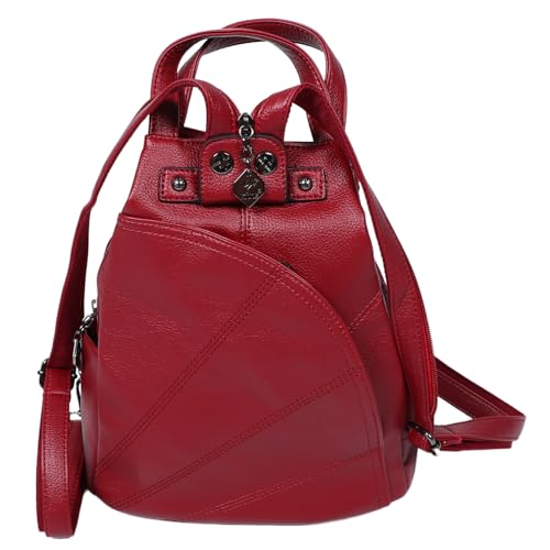 Sac à main en cuir avec sangles réglables et compartiments tendance