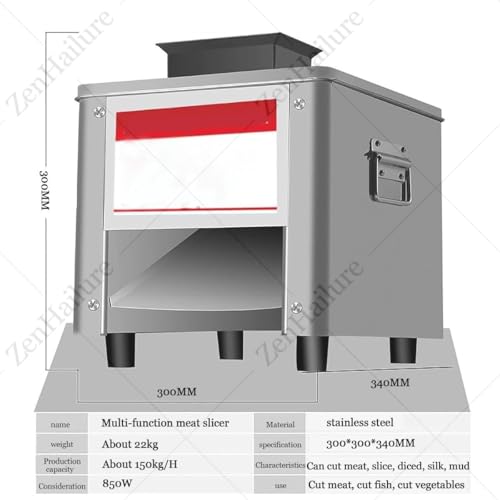 Cortadora eléctrica de carne 850W 20mm miniatura 4