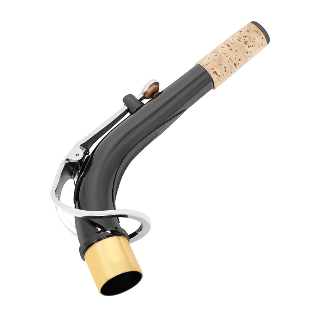 HANABASS Saxophone Curved Replacement for Alto Sax Durable and Crafted Sax Neck Enhances Intonation and Performance Compatible with Alto Sax Accessories