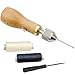 Produktbild Professional Speedy Stitcher NHen Awl Hand Stitcher Repair Tool Kit f¨¹r Leder und schwere Stoffe, inkl. 2 Nhnadeln und Leinenzwirn