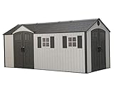 [page_title]-LIFETIME 17.5 x 8 Ft. Outdoor Storage Schuppen, Desert Sand