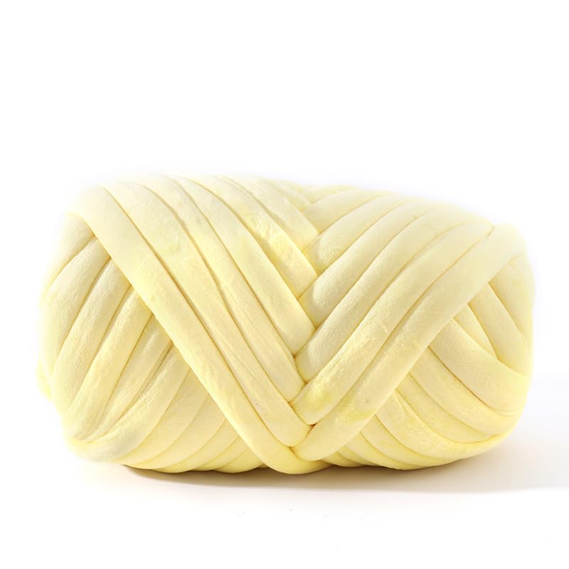 Filato Marshmallow Velluto, Filato spesso for maglieria a mano, sacchetto bianco di filato gigante, morbido, braccio, coperta grande, 1 kg(16)
