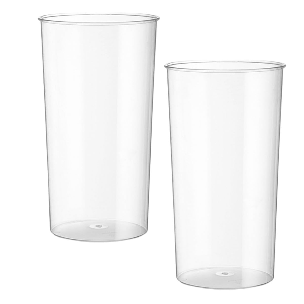 Pots de fleurs en PC transparent lot de 2 seaux décoratifs modernes pour bureau