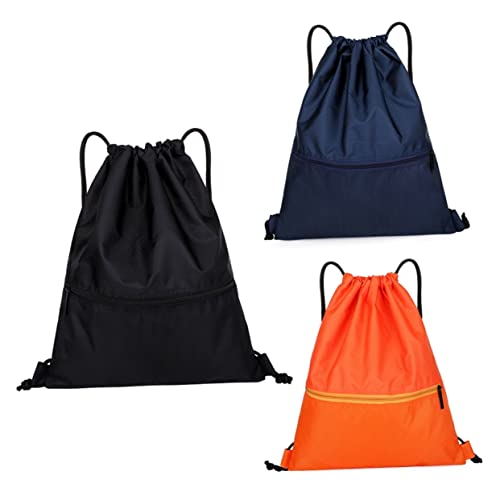 OATIPHO Mochila Doble con Bolsillos Bolsa De Viaje Bolsas Piscina Bolsa De Natación Bolso con Cordón Largo Mochila De Puntada Bolsa a Prueba De Agua Playa Impermeable Blue