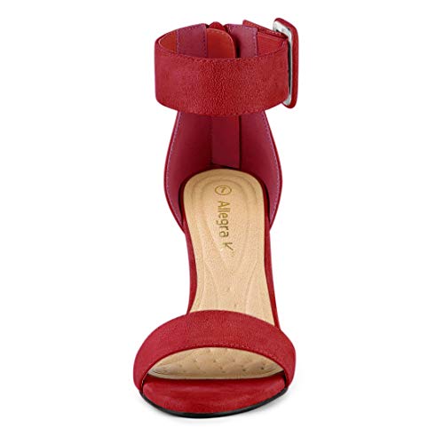 Allegra K Donna cinturino caviglia blocco tacco