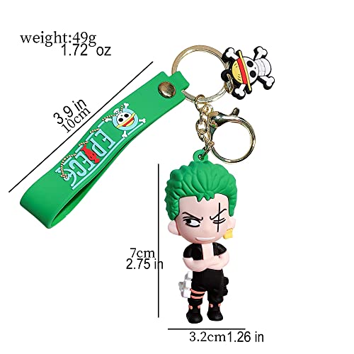 One Piece Anime Kawaii Keychain - Nami, Tony Brook Chopper Anime Figure Key Ring For One Piece Fans Jewelry Gifts (Keychain-10) #TOP1