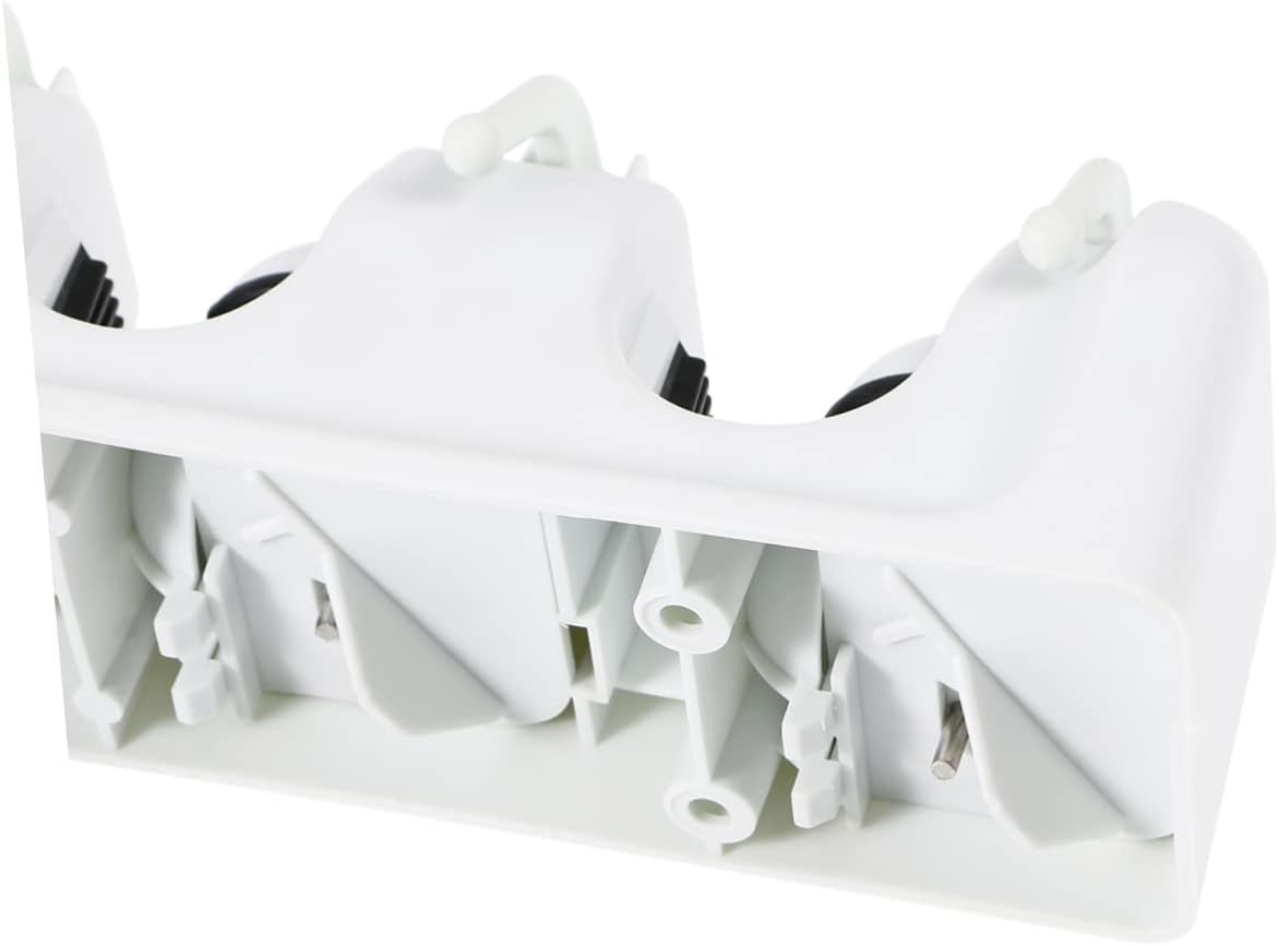 Garneck Mop Holder and Umbrella Storage Mounted with Ball Slots and Hooks for Garage Garden Kitchen Organization White Multi Functional Tool Storage