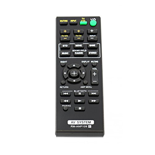 VINABTY RM-ANP109 Télécommande de rechange pour barre de son Sony Home Cinéma Pn1h HT-CT260 HT-CT260C HT-CT260W HT-CT260H HT-CT260H HT-CT260HP SA-CT260...