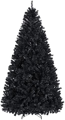 Yaheetech 7.5ft Black Artificial Christmas Pine Tree Seasonal Hol...