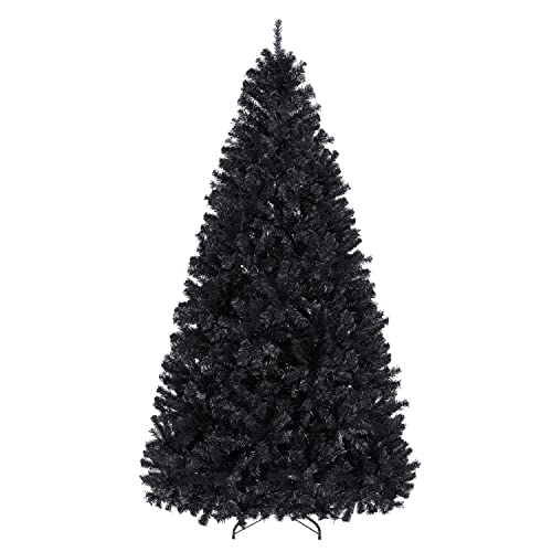 Yaheetech 7.5ft Black Artificial Christmas Pine Tree Seasonal Hol...