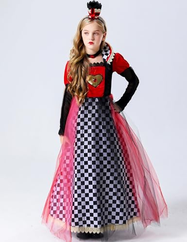 Disfraz Reina de Corazones para Niñas 10-12 años miniatura 4