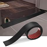 RANJIMA Türschwellenrampe,Schwelle Übergangsschiene,Gummirampe Auffahrrampe,Selbstklebende übergangsprofile,Ausgleichsprofil,Schwellenrampe Einstiegsleisten für Rollstuhl,Kinderwagen (90 x 8 x 1 cm)