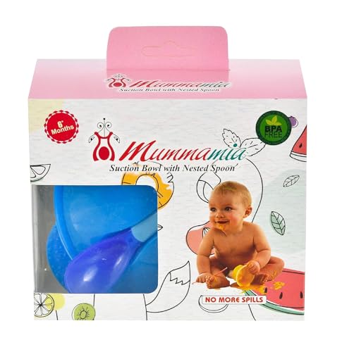 Image of MUMMAMIA Baby Spill-Proof Suction Bowl with Snap-in Temperature-Sensitive Spoon (350ml)