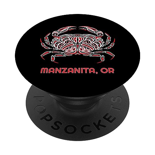 Manzanita Oregon Dungeness Cangrejo Nativo Americano PopSockets PopGrip Intercambiable