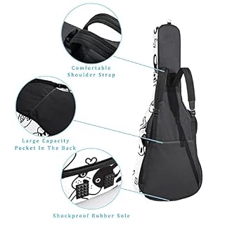 Acoustique Guitare Sac Rouge et Or Ornement Motif 1 cm d’épaisseur Rembourrage Guitare Cas Étanche Gig Sac 40 41 42… - Les Beatles, Paul McCartney, John Lennon, RIngo Starr, George Harrison Acoustique Guitare Sac Rouge et Or Ornement Motif 1 cm d'épaisseur Rembourrage Guitare Cas Étanche Gig Sac 40 41 42… – Image 3