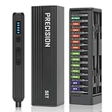 SamtuFast Mini Electric Screwdriver, 52-In-1 Electric Screwdriver Set, Led Light, 5 Torque Settings, Magnetic Storage, Portable Repair Toolkit for Electronics, Computers, Telephones, Glasses