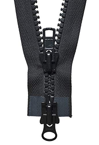 YKK Cerniera a Scorrimento bidirezionale, No. 580 Nero, 76 cm Length