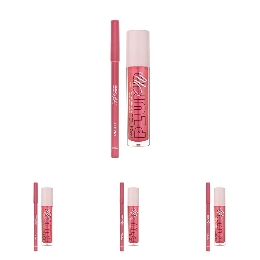 Pastel Profashion Plumping Gloss 206 + Pastel Lip Contour Liner Dudak Parlatıcı 51 (4 paketi)