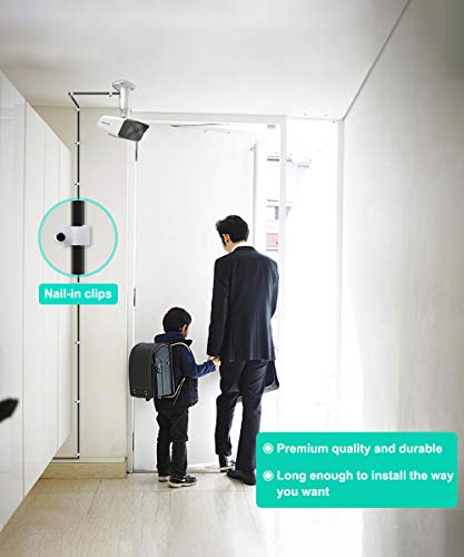 Itramax 30Ft 12V Dc Extension Cable (2-Pack),Dc 2.1Mm X 5.5Mm 5521 Power Supply Adapter Flat Extender Cord,Female To Male Wire For Cctv Security Camera,Ip Network Camera,Dvrs And More Devices, 25 #TOP3