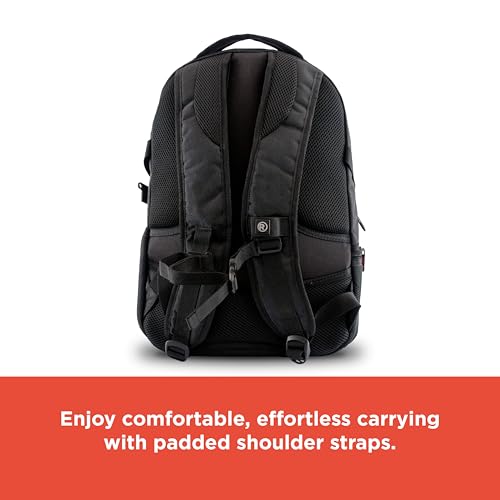 RadioShack All-Purpose 15.6" Laptop Backpack, Men's and Women's Backpack with Secure Laptop Compartment Provides Easy Organization and Transportation for Laptops up to 15.6", Tablets, and More4