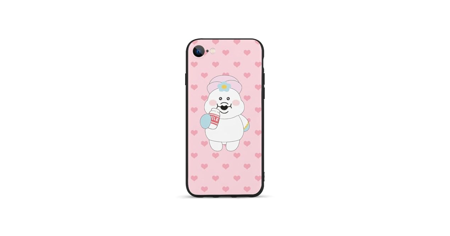 Amazon.co.jp: iPhone Seケース んぽちゃむ（milk） iPhone Se