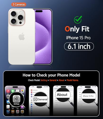 Image of FNTCASE for iPhone 15 Pro Case: Matte Magnetic Phone Cases with Screen Protector Compatible with Magsafe Slim Anti Yellowing Rugged Shockproof Protective Translucent Cell Phone Cover (C-Purple)
