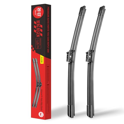 Image of BERG REGEN 26 inch+22 inch Windshield Wiper Blades Replacement for Mercedes-Benz GLE350 GLE450 GLE53 GLE580 GLE63 GLS450 GLS580 2020-2023 - Genuine OEM Quality (Set of 2)