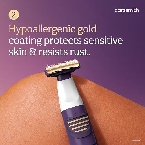 Image of Caresmith Bloom Bikini Trimmer for Woman | Painless Hair Remover Machine with 5 Safety Features| Water Resistant Electric Shaver for Intimate Area, Underarms & Legs | Rechargeable Body Trimmer for Women Private Part